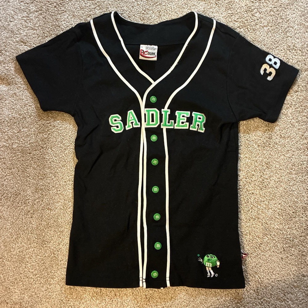Sadler Green m&m jersey type button down shirt